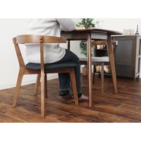 【軒先渡し】ヤマソロ ロージー ダイニングチェア ブラック 83-827 1セット(2脚入)（直送品）