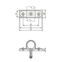 ネグロス電工 サドルベースキット SBE25 1箱(20個)（直送品）