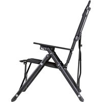 キャプテンスタッグ CSブラックラベル ウルトラハイバックチェア リクライニング付（直送品）