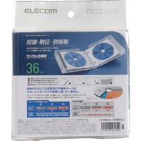 エレコム Blu-ray/DVD/CD対応クリアケース/36枚収納/クリア CCD-FBB36CR 1個