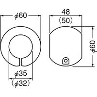 清水 いたわり手すり補助グリップ 35ブラウン SO-TG35-B 1パック（直送品）