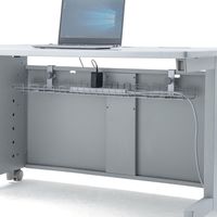 サンワサプライ ケーブル配線トレー ワイヤー Lサイズ 汎用バックパネル取付け型 幅885×奥行193×高さ131mm グレー CB-CT6 1台（直送品）