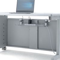 サンワサプライ ケーブル配線トレー ワイヤー Sサイズ 汎用バックパネル取付け型 幅537×奥行193×高さ131mm グレー CB-CT7 1台（直送品）