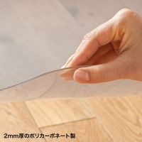 サンワサプライ チェアマット ポリカーボネート製 幅900×奥行1200mm クリア SNC-MAT3N 1個（直送品）