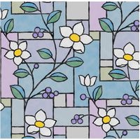 【窓ガラスフィルム】明和グラビア 窓飾りシート GLS-9257 92cm×90cm 1セット（8本入）（直送品）