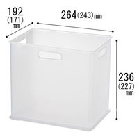 収納ケース squ+ インボックス SD クリア 透明 NIB-SDCL サンカ 1個