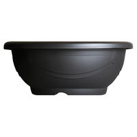 スドー メダカ鉢 黒茶 18号 331730 1個（直送品）