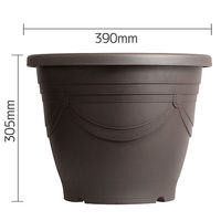 スドー メダカの深鉢 黒茶 13号 332088 1個（直送品）