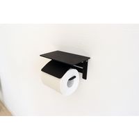 【軒先渡し】ヤマソロ Blan トイレットペーパーホルダー 1連 幅180×奥行100×高さ93mm ブラック 41-037 1台（直送品）