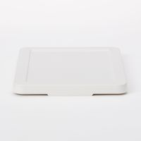 無印良品 ポリプロピレン収納ボックス用フタ・ホワイトグレー 幅37.5×奥行25.5×高さ2.5cm 12個 良品計画