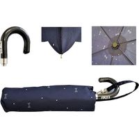 共栄工業 50cm リボン柄 折りたたみ日傘 紺 68095 1セット（6本）（直送品）