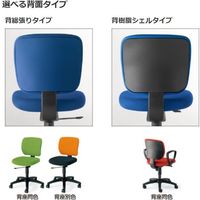 【組立設置込】コクヨ EAZA チェア 肘なし 背樹脂 ゴム単輪キャスター ブラック CR-G180F6GEE6-V 1脚（直送品）