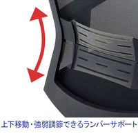 コイズミファニテック JGスペシャル オフィスチェア 背メッシュ／座ファブリック 背ブルー／座ブラック JG-66384BL 1脚（取寄品）