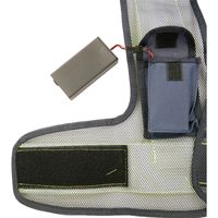 【安全ベスト】 小野商事 フラッシュ安全ベスト 6cm幅 LED赤 No731 1セット(1着×5)