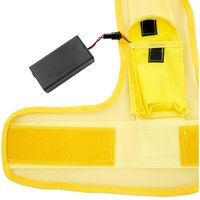 【安全ベスト】 小野商事 フラッシュ安全ベスト6cm幅 LED赤 No721 1セット（5着入）