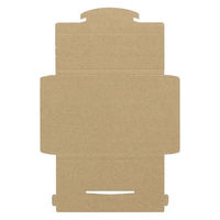 【底面B6】ラクポスBOX 縦145×横195×高さ10mm クラフト 1袋（10枚入）HEIKO