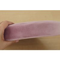 萩原 グレイッシュ 低反発チェアパッド もちもち素材 直径400×高さ50mm ピンク 240617341 1枚（直送品）