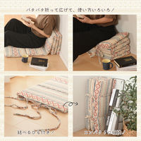 萩原 インド綿 6つ折りマットレス ピート 650×1700×25mm レッド 270071891 1枚（直送品）