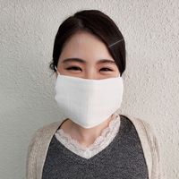 成願 日本製抗菌ガーゼマスク　ホワイト　5枚セット gauze 5P 1セット（5枚入）（直送品）