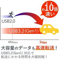 エレコム USBメモリー/USB3.2（Gen1）対応/キャップ式/32GB/ホワイトフェイス MF-DRU3032GWHF 1個