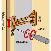 清水 ドアガード 外開 ゴールド ヘッダー付パック品 SB-DG100G(P) 1セット(10パック)（直送品）