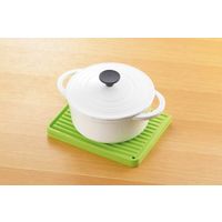 川崎合成樹脂 KA-011 シリコーン水切りマット グリーン 1枚