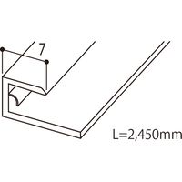 【建築資材・浴室用床シート】フクビ化学工業 あんからプラス用見切　アイボリー AKPMV 1セット（20本入）（直送品）