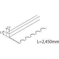 【建築資材・浴室用床シート】フクビ化学工業 あんから用小口隠し見切R　ライトグレー KKMRLG 1セット（20本入）（直送品）