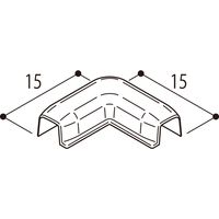【建築資材・浴室用床シート】フクビ化学工業 あんからプラス用小口隠し見切R出隅　アイボリー PKRDV 1セット（20個入）（直送品）