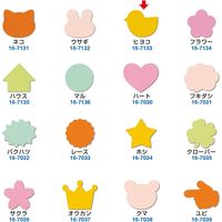 ササガワ ぷちカード ヒヨコ 大 16-7133 1セット：60枚【（6色各2枚）袋入×5冊袋入】