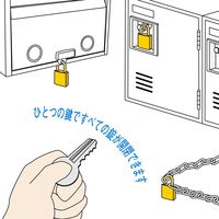 和気産業 同一キーシリンダー錠 35mm VA-032 1セット(3個)（直送品）