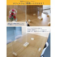 友澤木工 飛沫ガードパネル M 幅495×奥行90×高さ395mm ZK-03M （飛沫防止・飛沫対策） 1セット(10枚入)（直送品）