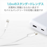 エレコム Lightningケーブル/スタンダード/1.0m/ホワイト MPA-UALO10WH 1個