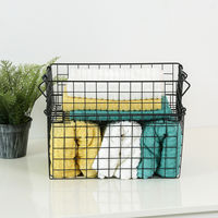 不二貿易 スタッキングワイヤーバスケット BK 37x26x12 26681 1個