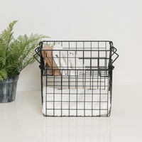 不二貿易 スタッキングワイヤーバスケット BK 26x18x10 26683 1個