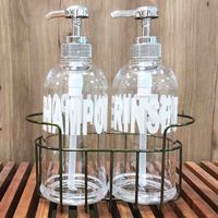 センコー モビリア ボトル（シャンプー・リンス） ＆ CABLE ボトルラック クリア HW-CHY 1セット（3個）（直送品）