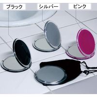 センコー サークル　コンパクトミラー　シルバー　５個セット JIN101130（直送品）