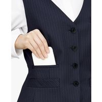 ボンマックス BONOFFICE ベスト ブラックＸブルー ２１号 AV1273-30-21（直送品）