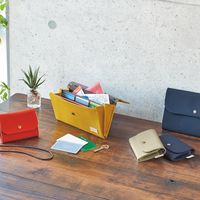 リヒトラブ HINEMO アコーディオンポーチ ミニ イエロー A7905-5 1冊