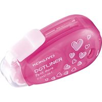 コクヨ テープのり ドットライナープチモア 使いきり ハート柄 しっかり貼るタイプ タ-D927-06-1 1セット（20個）