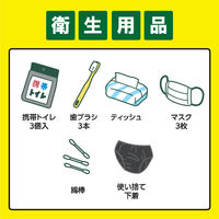 アイリスオーヤマ 防災リュックセット33点（食品なし 1人用） ブラック 1組