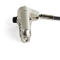 Startech.com パソコン盗難防止セキュリティワイヤー 2m Nano Saverスロット対応4桁ダイヤル式ロック LTLOCKNANO 1個