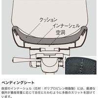 【組立設置込】イトーキ アクトチェア ハイバック メッシュ ランバー無 可動肘 アルミ脚 ナイロンキャスター ハンガー付 白×ライトグレーＷ 1脚（直送品）