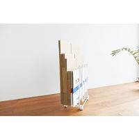 tower（タワー） ダンボールストッカー ホワイト 1個 山崎実業