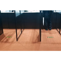 【養生テープ】標示テープ ソーシャルディスタンス 幅100mm×長さ10m パイオランテープ 1セット（5巻：1巻×5）