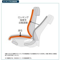 【設置込】イトーキ コセールチェア ローバック ループ肘付 樹脂脚 レッド×ホワイト×レッド 1脚（直送品）