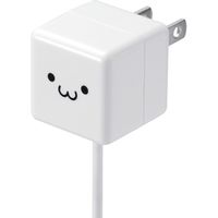 iPhone 充電器 ライトニングケーブル一体 1.0A出力 2.5m ホワイトフェイス MPA-ACLX03WF エレコム 1個