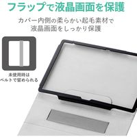 dtab d-41Aケース docomoタブレット ソフトレザー フラップ 2アングル ブラック TB-S203PLFBK エレコム 1個
