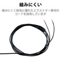 エレコム ステレオイヤホン/カナル型/φ3.5mm/Fast Music/F12C/10.0mmドライバー/ブラック EHP-F12CABK 1個
