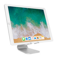 タブレットスタンド /7～13インチ対応/卓上タイプ/BIG SWING/シルバー AS-BSBM-SL 1個 アーキサイト